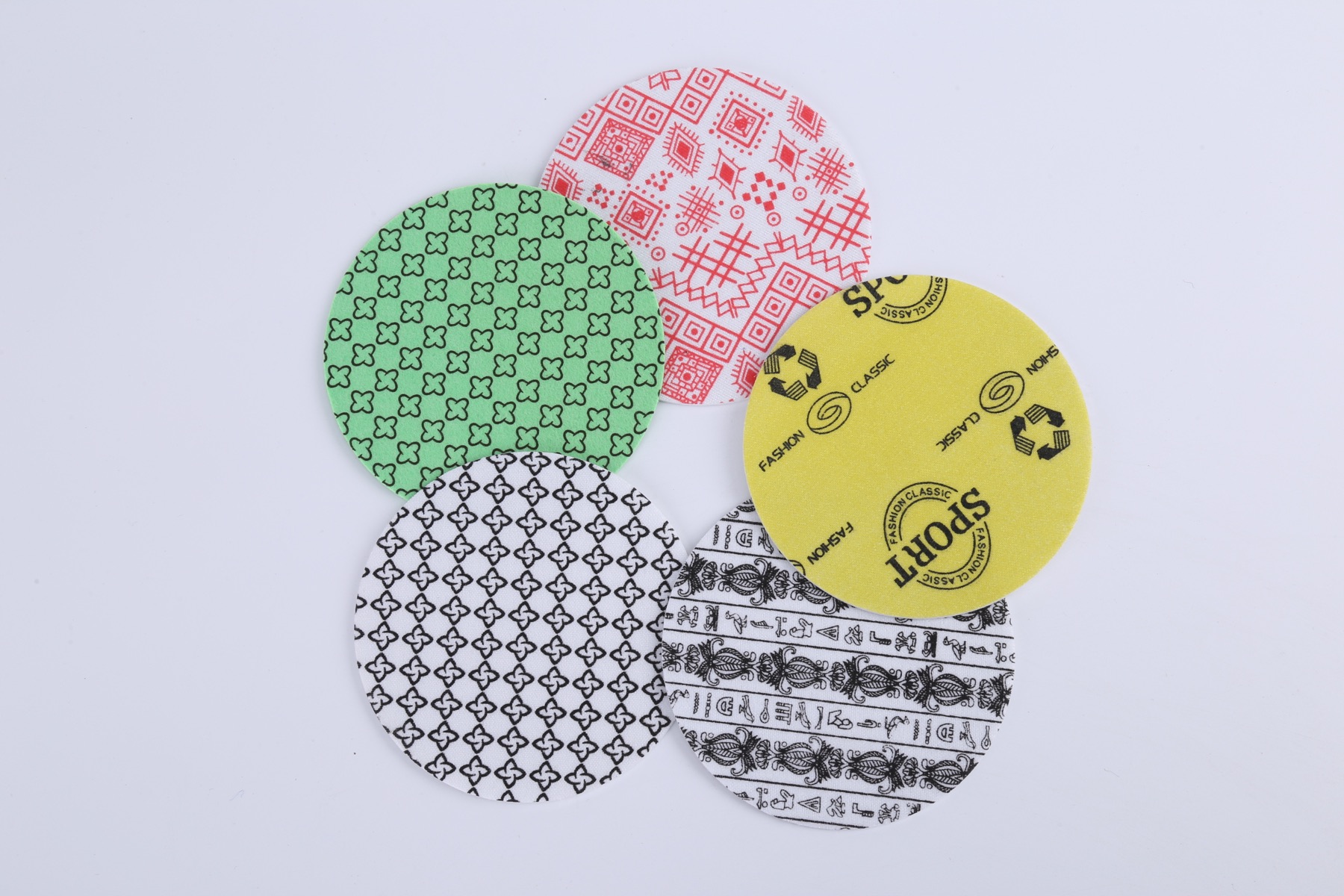 Colored PK lasting fabric samples